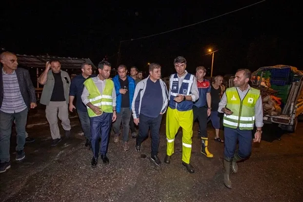 Şiddetli Yağış sonrası Tugay Sahaya İndi