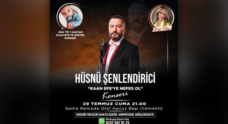 HÜSNÜ SENLENDIRICI KONSERININ TÜM GELIRI SMA HASTASI KAAN EFENIN TEDAVISINE BAGISLANACAK